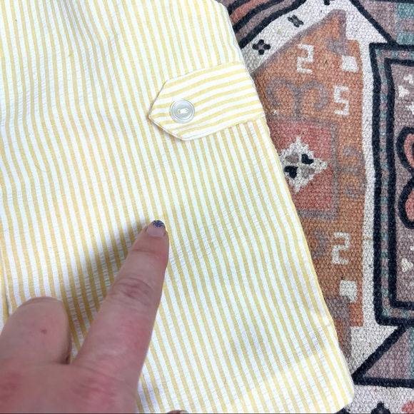 Cradlecraft Vtg 80s baby lion set romper hat 6 months seersucker overalls - Picture 2 of 9